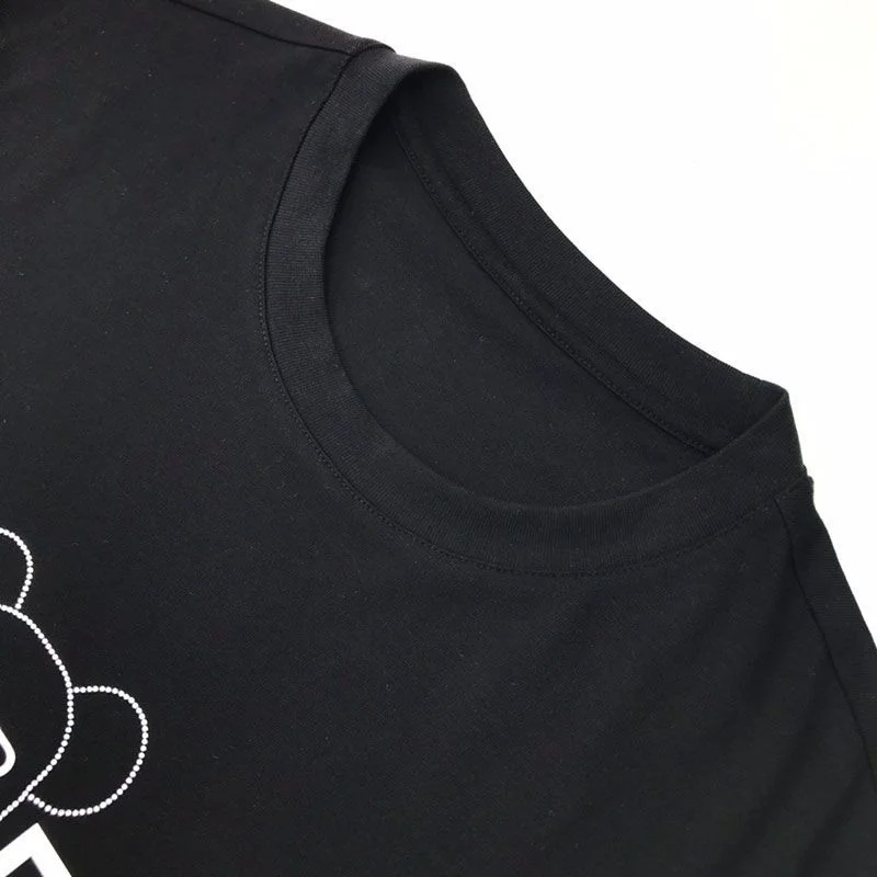 入手困難プラダ ロゴ コットンTシャツ 偽物 ブラック pux02777