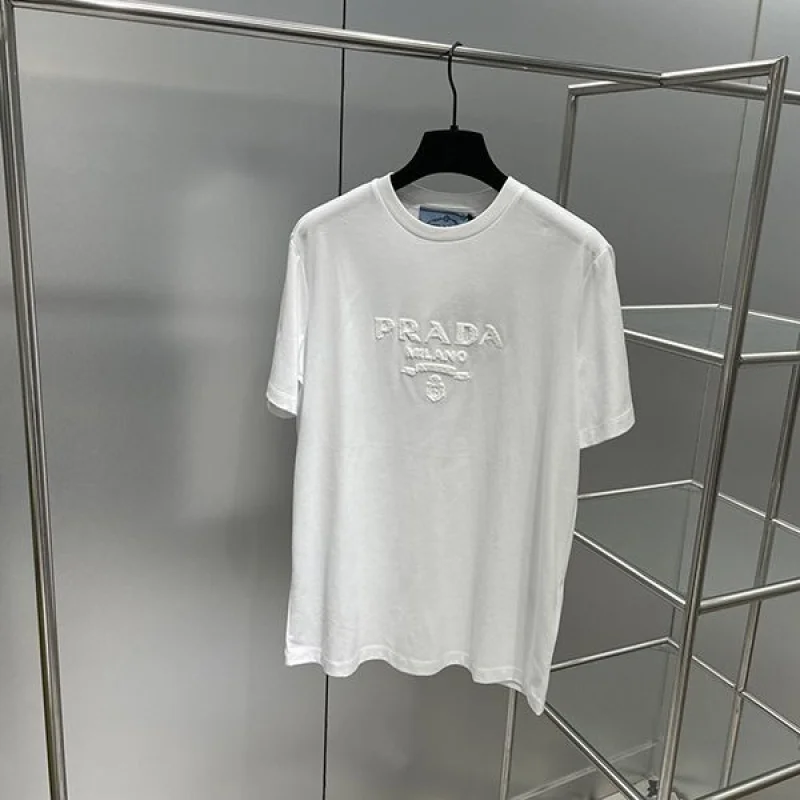 超希少!国内発送 プラダ ロゴコットンTシャツ パロディ☆ pux63559