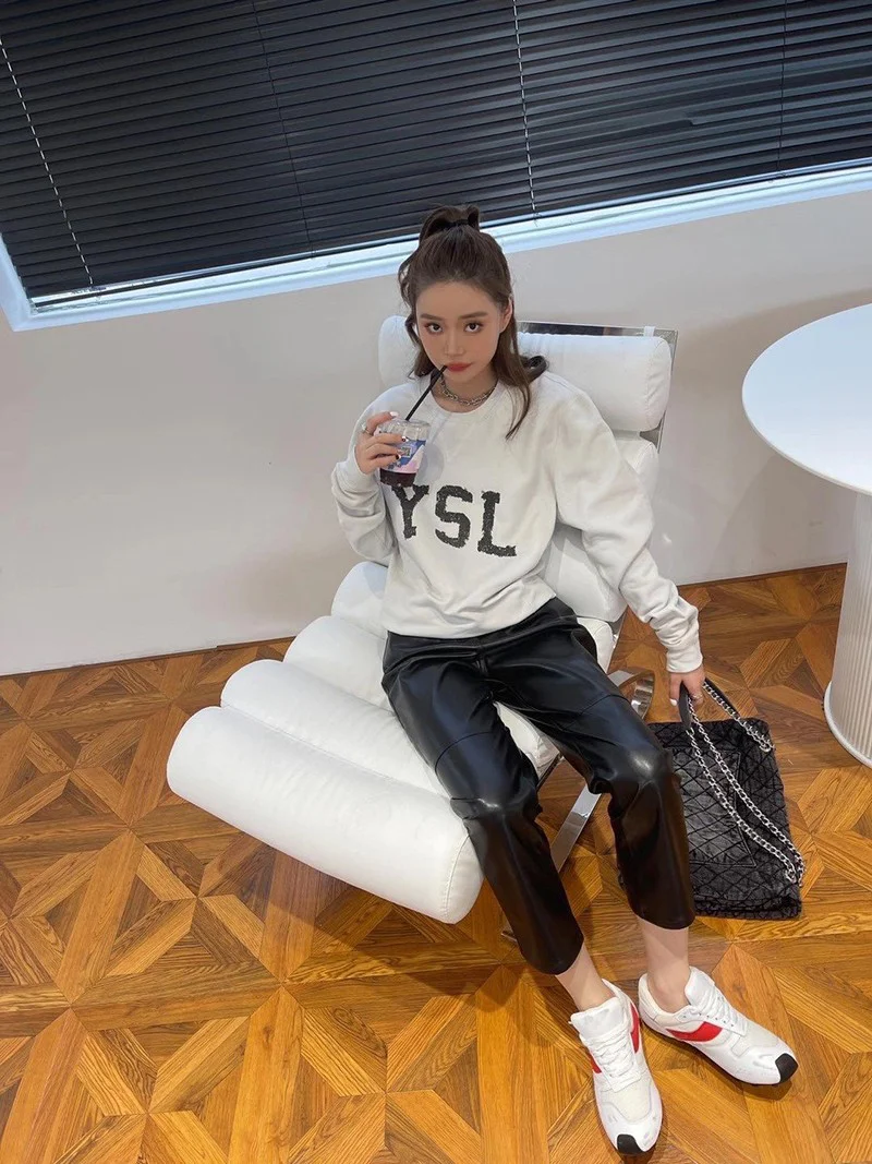 ☆超人気☆サンローラン トレーナー コピー YSL スウェットシャツ ブルー Sab58325