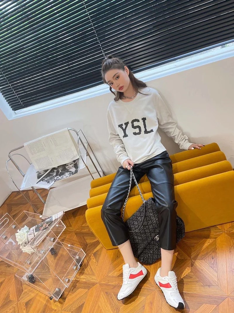 ☆超人気☆サンローラン トレーナー コピー YSL スウェットシャツ ブルー Sab58325