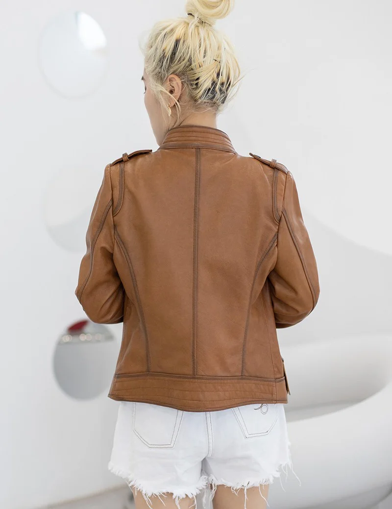 欲しい♡超限定♪サンローラン コピー デニムスタイル ボタンジャケット スムースレザー Sap89506