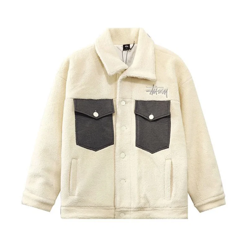 ステューシー コピー SHERPA ロゴ もこもこシェルパジャケット suf75215
