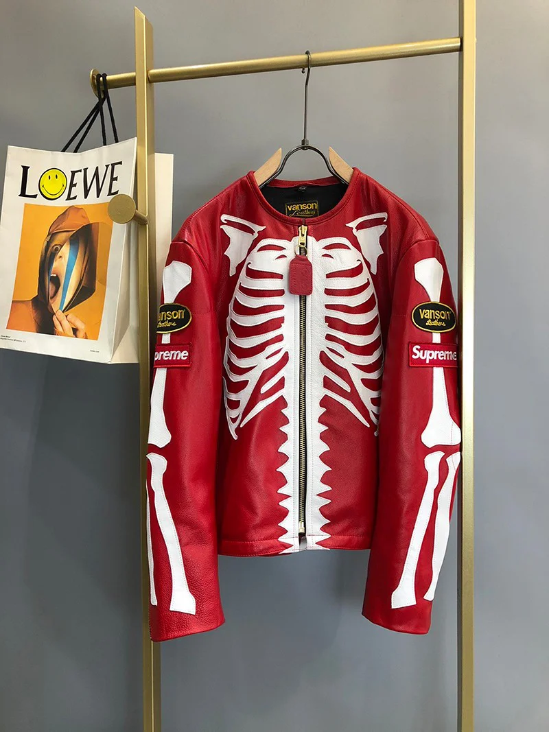 春もの新作シュプリーム コピー 革のジャケット Vanson Leather Bones Jacket Shg54235