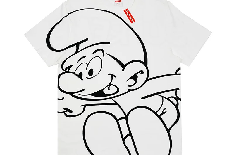 春もの新作 シュプリーム Tシャツ コピー★大きいスマーフ柄がかわいい Shj58371