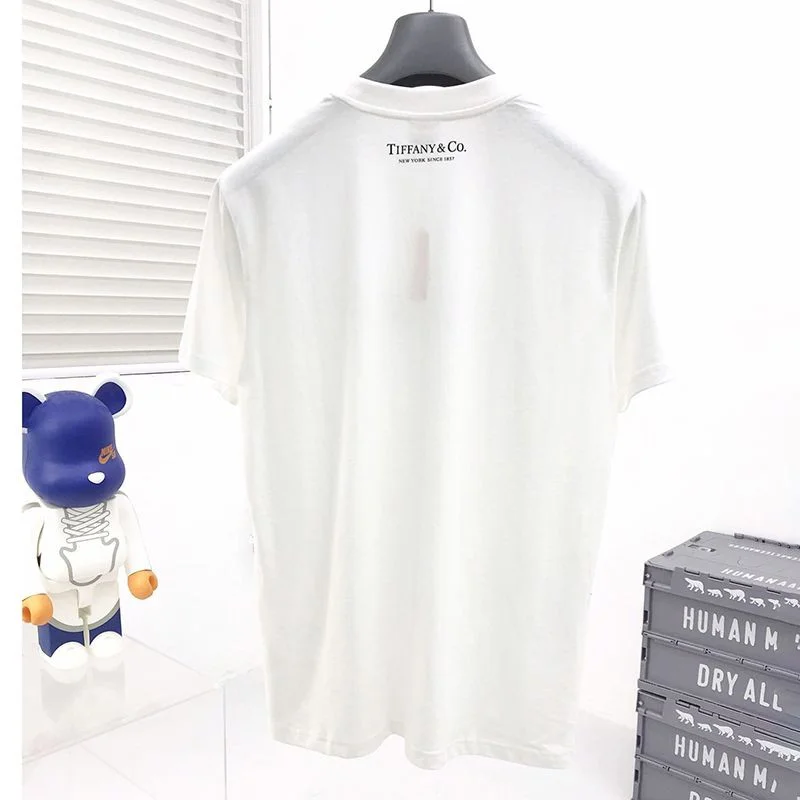 【日本未発売】シュプリーム x ティファニー コピー コラボ ボックスロゴ Tシャツ Shn20594