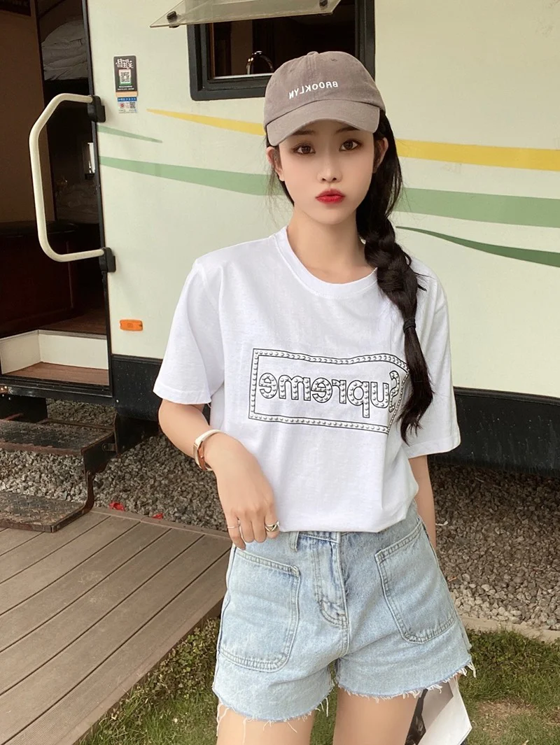 21AW新作シュプリーム ノースフェイス 偽物 コラボ Tシャツ Shz58287