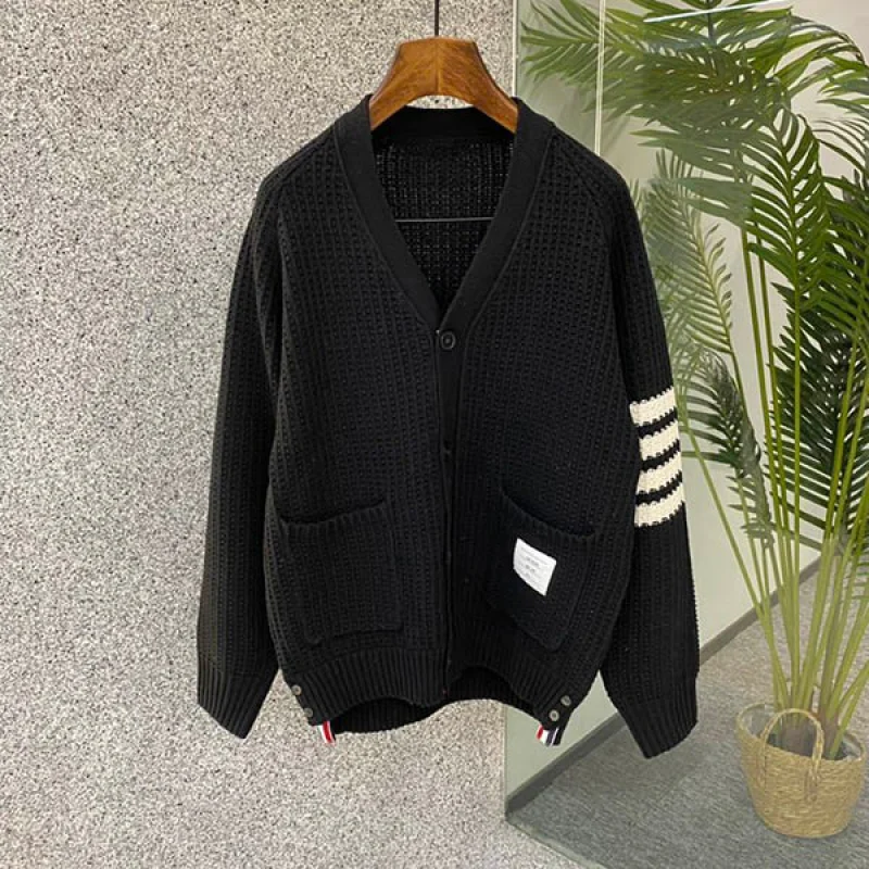 トムブラウン コピー ドネガルコントラスト 4BAR カーディガン tou18712