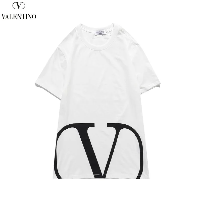 関税込ヴァレンティノ Tシャツ コピー VLTN コットンロゴ Tシャツ 2色 Vua65573