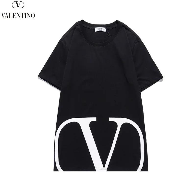 関税込ヴァレンティノ Tシャツ コピー VLTN コットンロゴ Tシャツ 2色 Vua65573