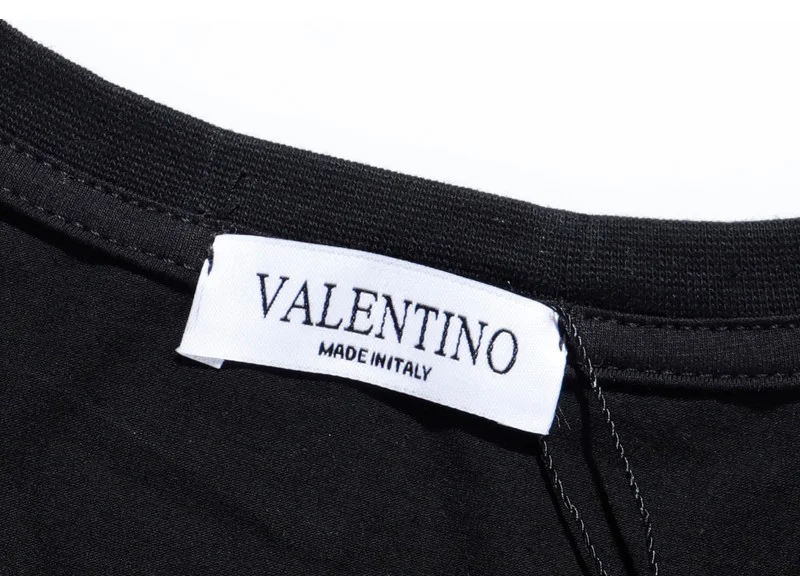 関税込ヴァレンティノ Tシャツ コピー VLTN コットンロゴ Tシャツ 2色 Vua65573