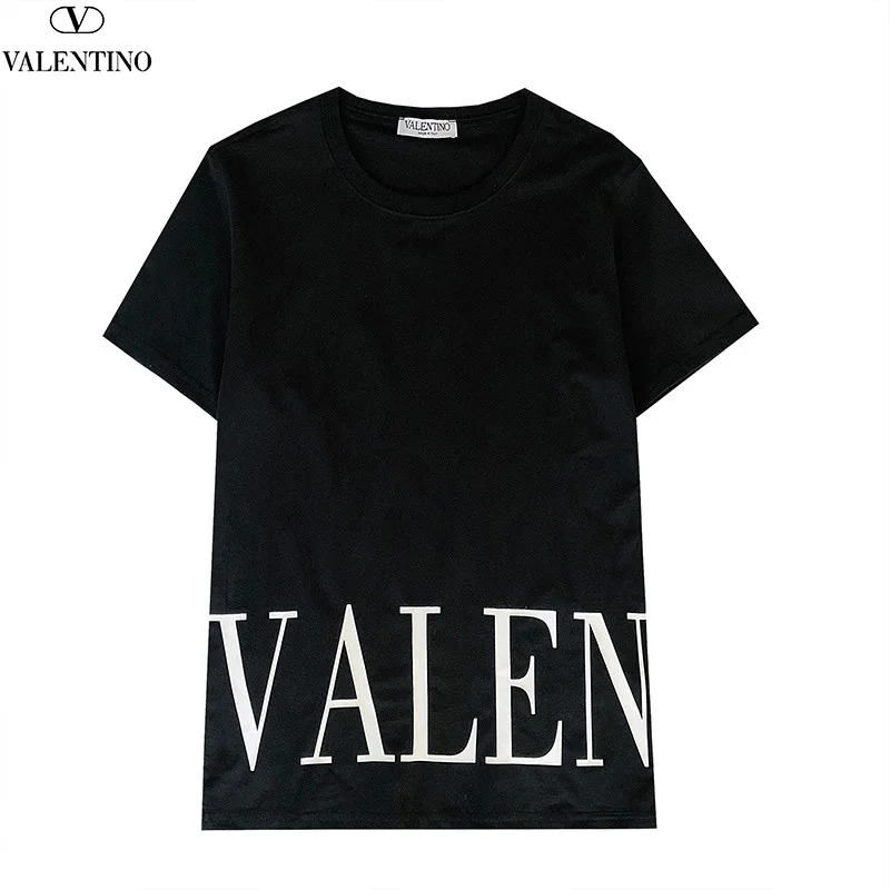 関税込 ヴァレンティノ Tシャツ 偽物 VLTN コットンロゴ Vug98960