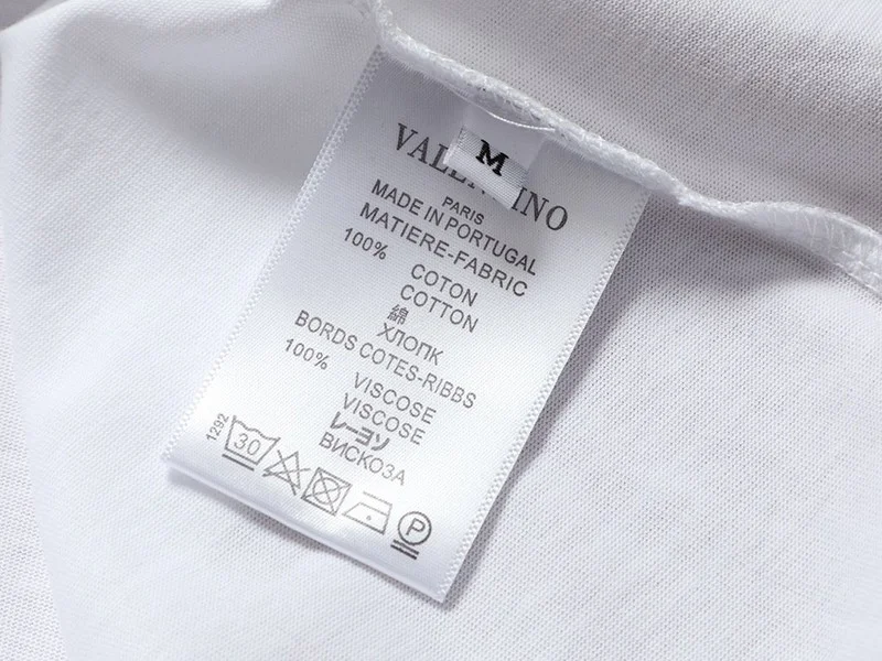 関税込ヴァレンティノ Tシャツ パロディ VLTN コットンロゴ Tシャツ Vuk85200