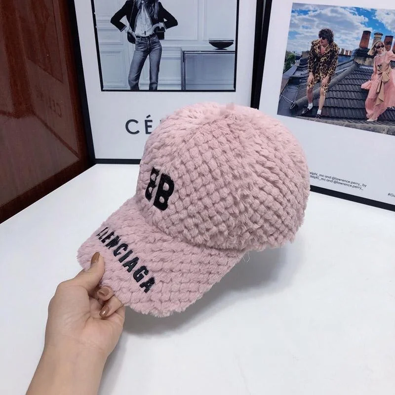 秋冬新作 人気 バレンシアガ ウサギ毛 ロゴキャップ コピー bal60283