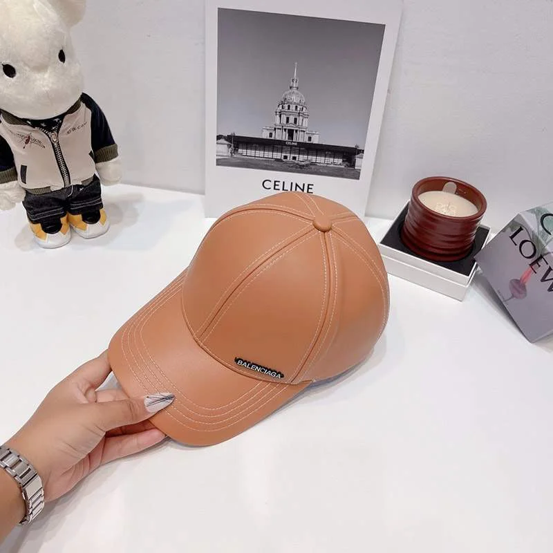 送料込 バレンシアガ ラムズウール レザーキャップ 偽物 bax09717