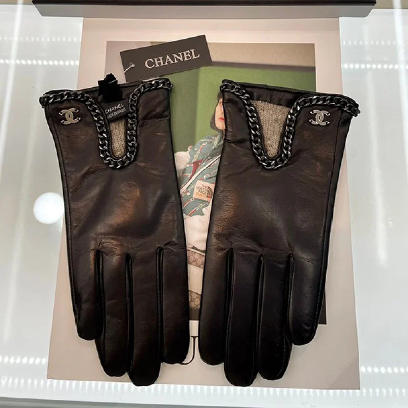 シャネル 偽物 レザーグローブ shn33524