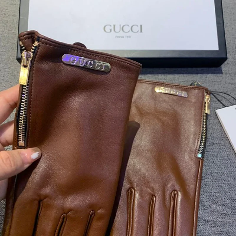 【使い勝手抜群】グッチ カシミアライニング レザーシンプルグローブ 偽物 guj72947