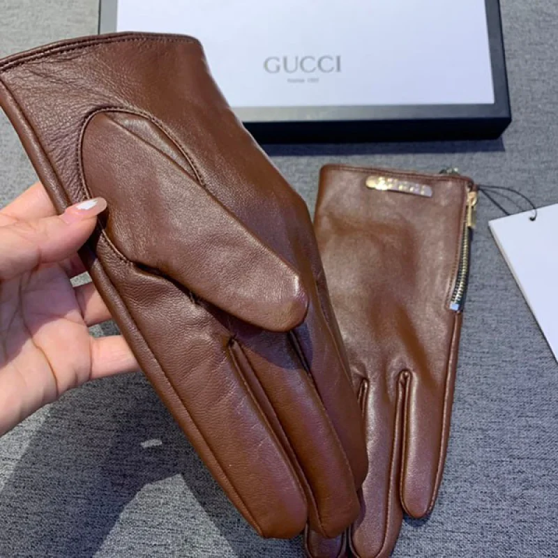 【使い勝手抜群】グッチ カシミアライニング レザーシンプルグローブ 偽物 guj72947