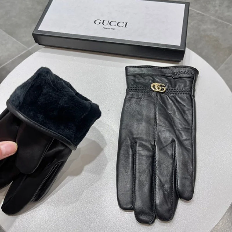 グッチ〔GGマーモント〕レザー グローブ 偽物 guk47194