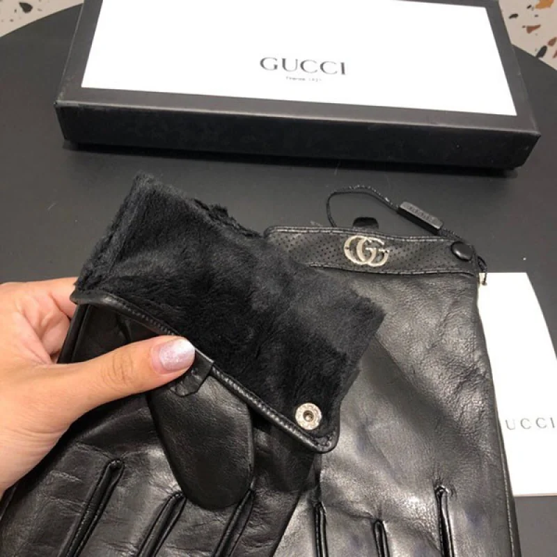 グッチ GGロゴ レザーグローブ 手袋 コピー gup09961