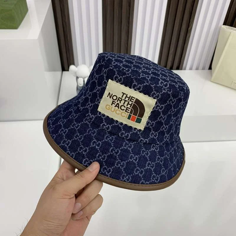 《大人気》グッチ ノースフェイス コピーGGキャンバス フェドラ バゲットハット gur45460