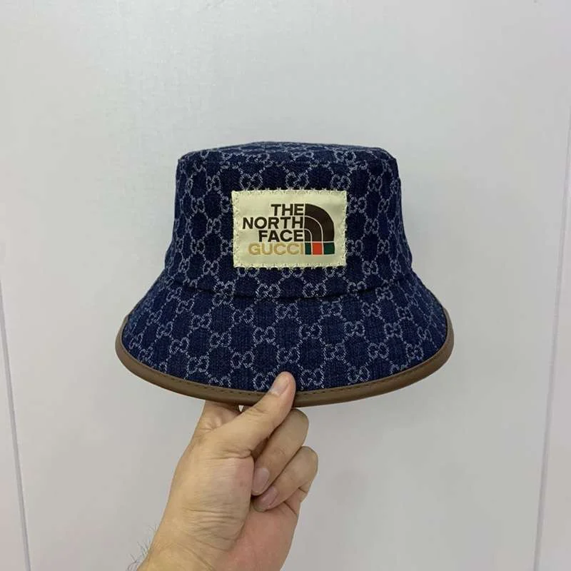 《大人気》グッチ ノースフェイス コピーGGキャンバス フェドラ バゲットハット gur45460