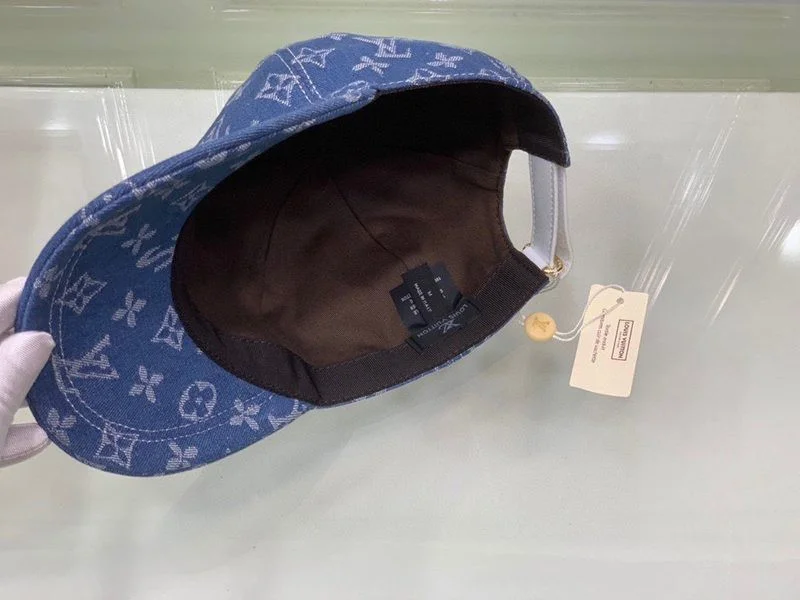 希少色シュプリーム ヴィトン キャップ コピー Perforated Camp Cap navy 2色 vub13408