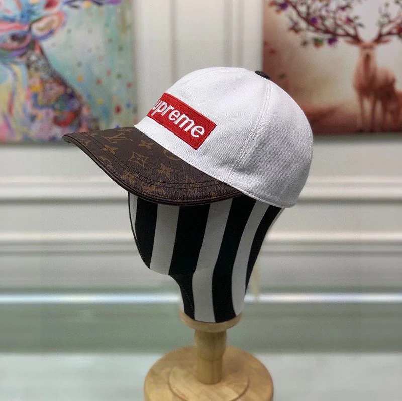 争奪戦シュプリーム ヴィトン キャップ コピー Perforated Camp Cap navy 2色 vuk83095