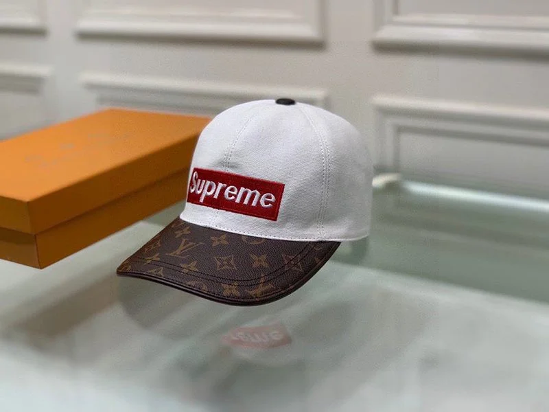 争奪戦シュプリーム ヴィトン キャップ コピー Perforated Camp Cap navy 2色 vuk83095