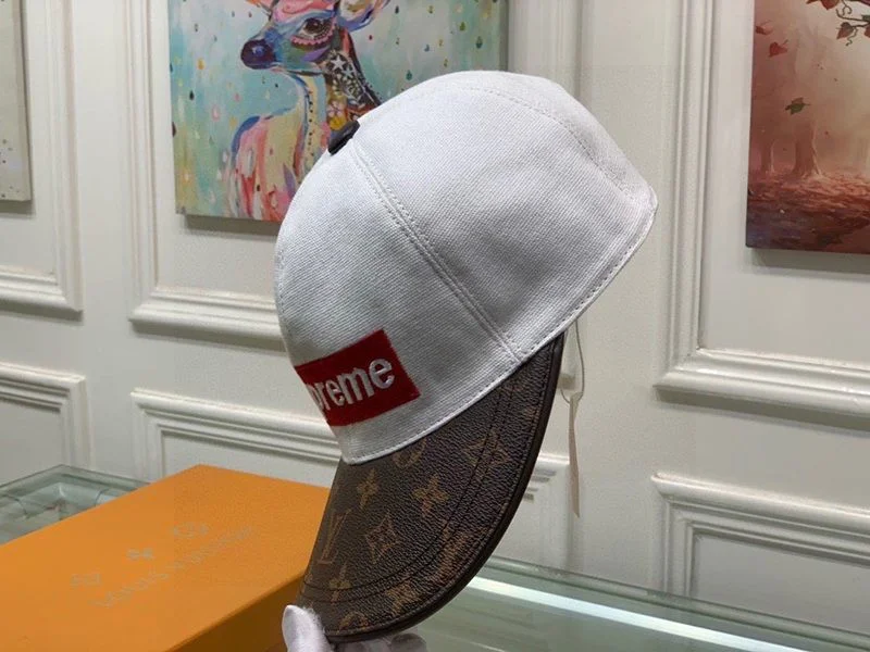 争奪戦シュプリーム ヴィトン キャップ コピー Perforated Camp Cap navy 2色 vuk83095