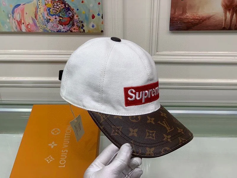 争奪戦シュプリーム ヴィトン キャップ コピー Perforated Camp Cap navy 2色 vuk83095