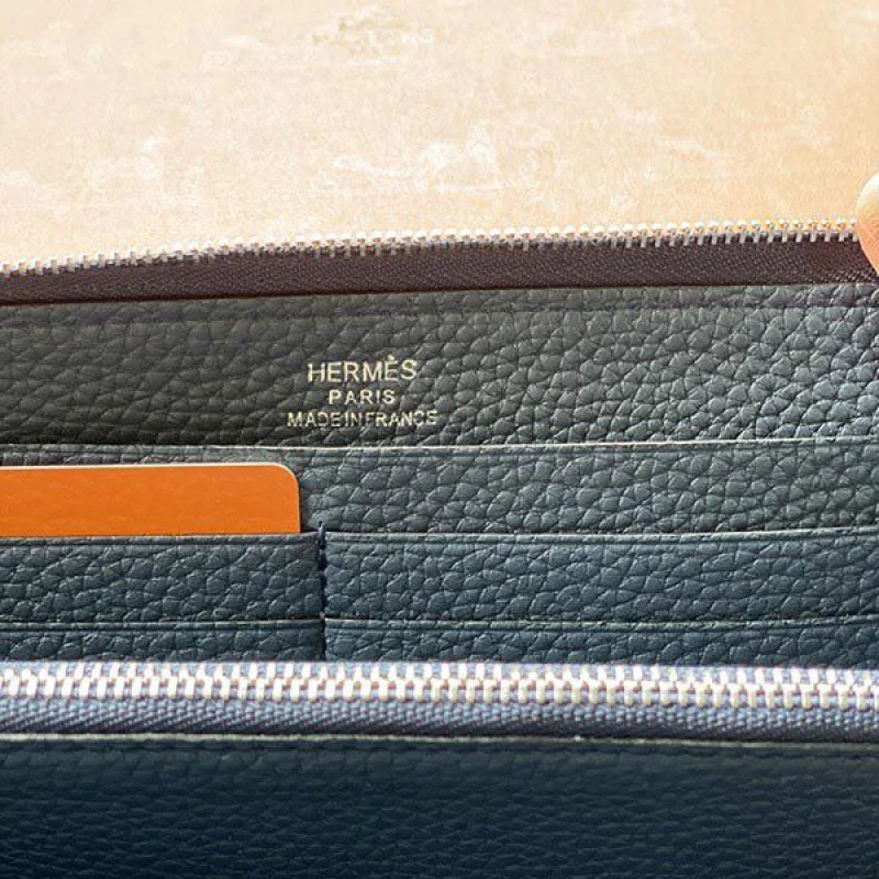 エルメス アザップエプソン シルバー金具he19077 クラシックロング スーパーコピー