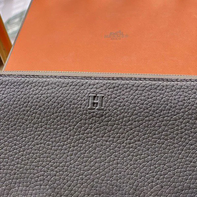 エルメス アザップエプソン シルバー金具最高級クラシックロング he19080