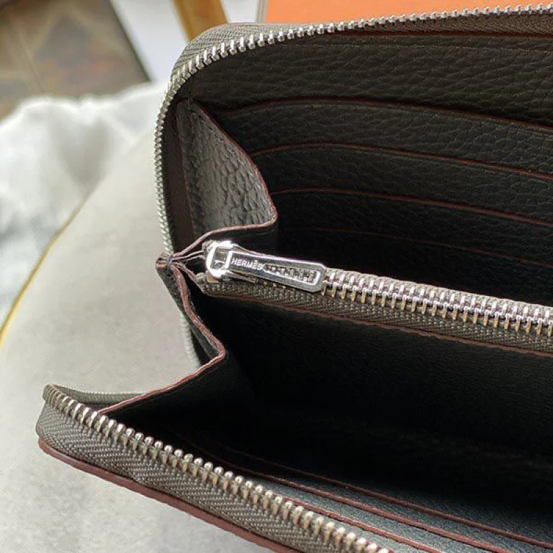 エルメス アザップエプソン シルバー金具最高級クラシックロング he19080