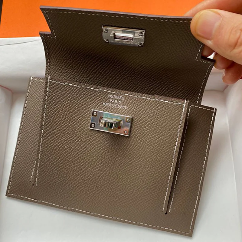 エルメス トコンパクト偽物 財布 ケリーポケッコピーhe19132
