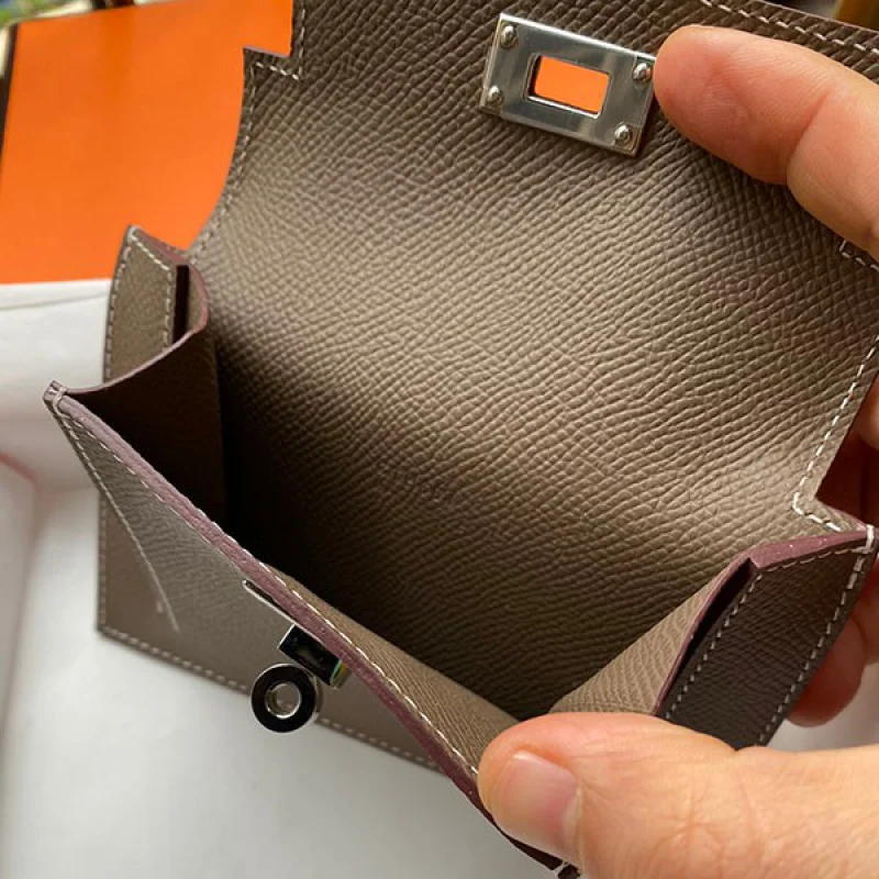 エルメス トコンパクト偽物 財布 ケリーポケッコピーhe19132