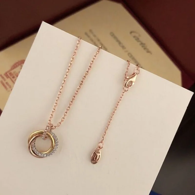 カルティエ TRINITY 偽物ネックレス 18K ダイヤモンド kap60790