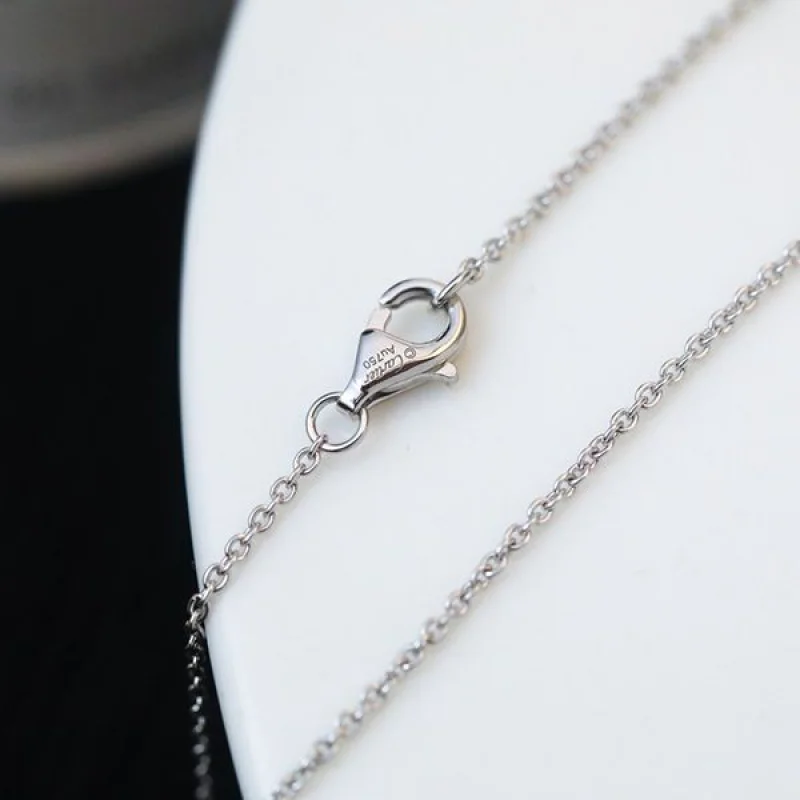 入手困難カルティエ LOVEネックレス 偽物 ホワイトゴールド kac71114