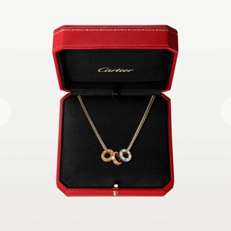 春もの新作カルティエ 偽物 LOVE ネックレス、ダイヤモンド6個 kae99494