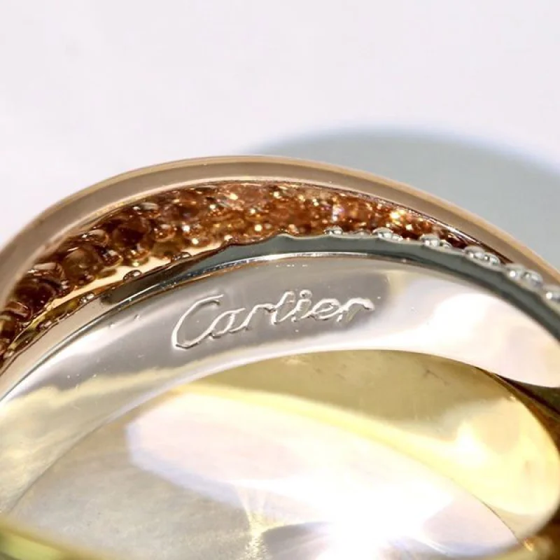 ★日本!!人気!カルティエ 18K リング ダイヤ トリニティリング コピー kar27093
