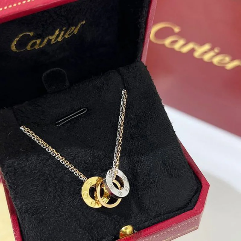 新作限定 カルティエ LOVE ネックレス 偽物 kay53037