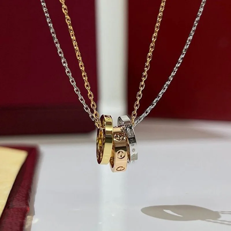 新作限定 カルティエ LOVE ネックレス 偽物 kay53037