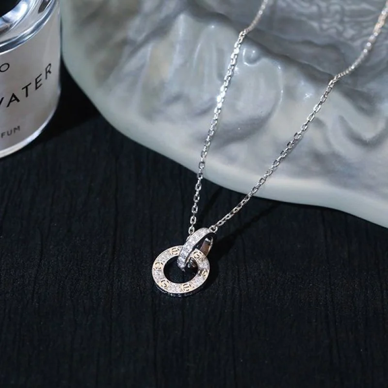 【カルティエ】LOVEネックレス コピーシンプル ダイヤ☆定番人気 kaz77970