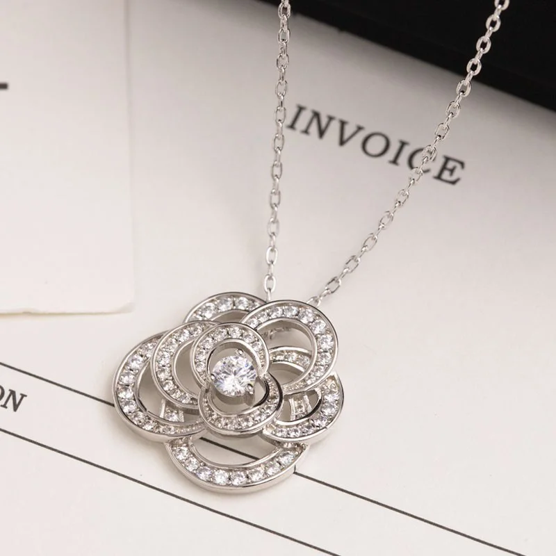 可愛いシャネル カメリア 偽物 コレクション ネックレス shd35326