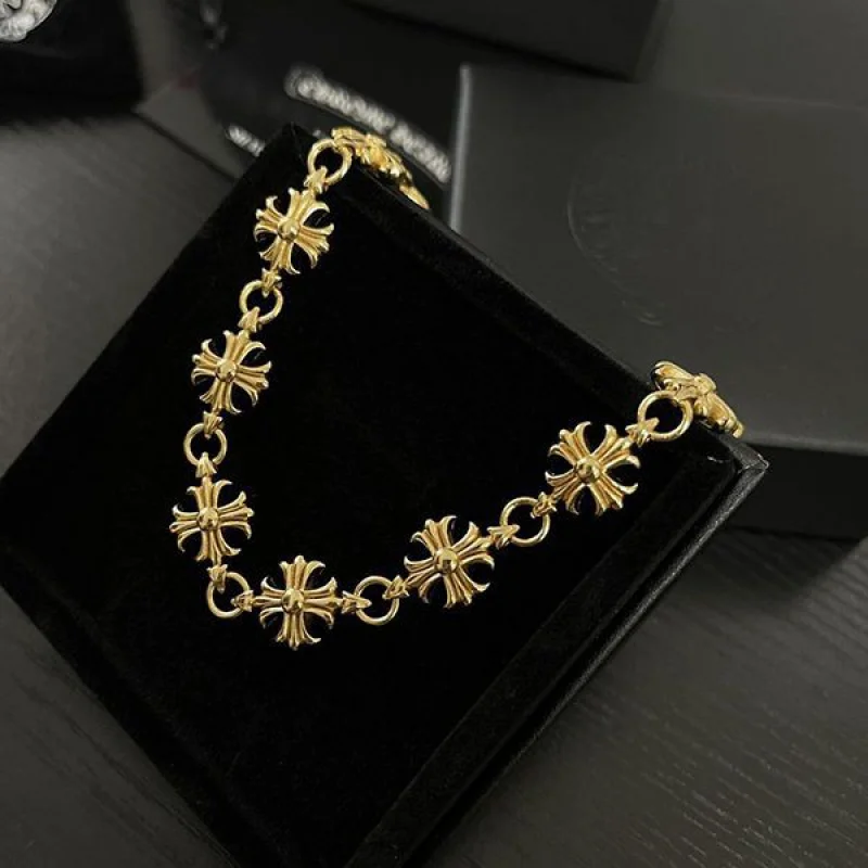 クロムハーツ タイニーE CHブレスレット 12リンク 22K Kud73394