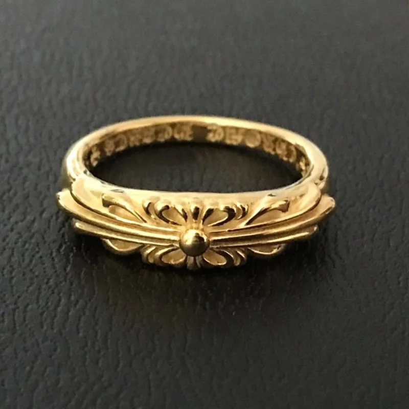 定番クロムハーツ フローラル 22kGold ダイアモンド ゴールド リング コピー 偽物 Kue61439