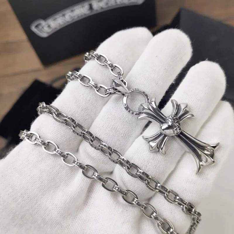 送料込 クロムハーツ ネックレス 偽物 CHクロス ベビーファットチャーム 3モデル Kuf45992