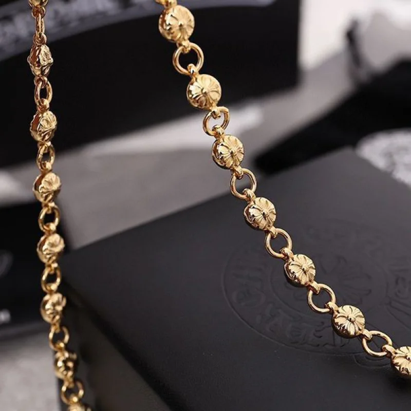 クロムハーツ 22K Gold ペーパーチェーン 偽物 ネックレス Kui84681