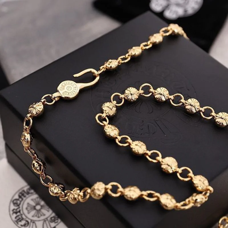 クロムハーツ 22K Gold ペーパーチェーン 偽物 ネックレス Kui84681