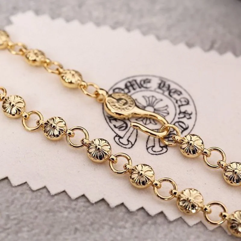 クロムハーツ 22K Gold ペーパーチェーン 偽物 ネックレス Kui84681