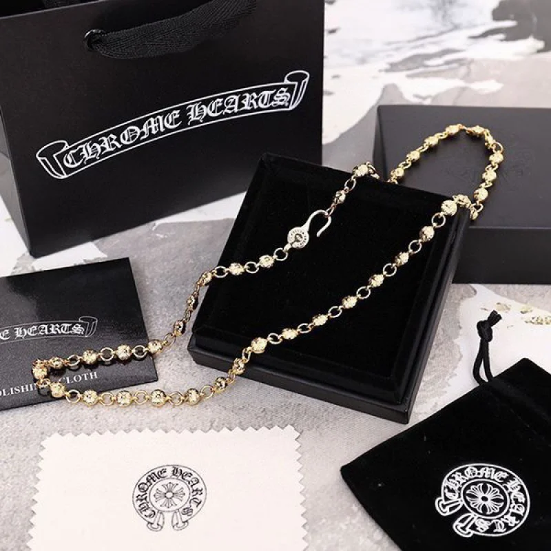 クロムハーツ 22K Gold ペーパーチェーン 偽物 ネックレス Kui84681